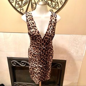 Forever 21 Leopard Print Leopard Print Dress SZ S
